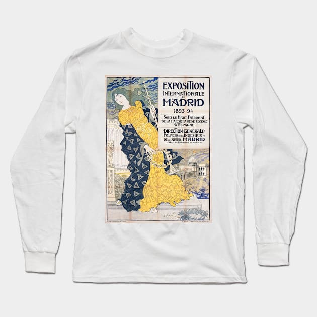 Vintage illustration, 1893 Long Sleeve T-Shirt by WAITE-SMITH VINTAGE ART